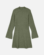 VERO MODA Strikkekjole Lina LS High Neck Short Knit - Olivine