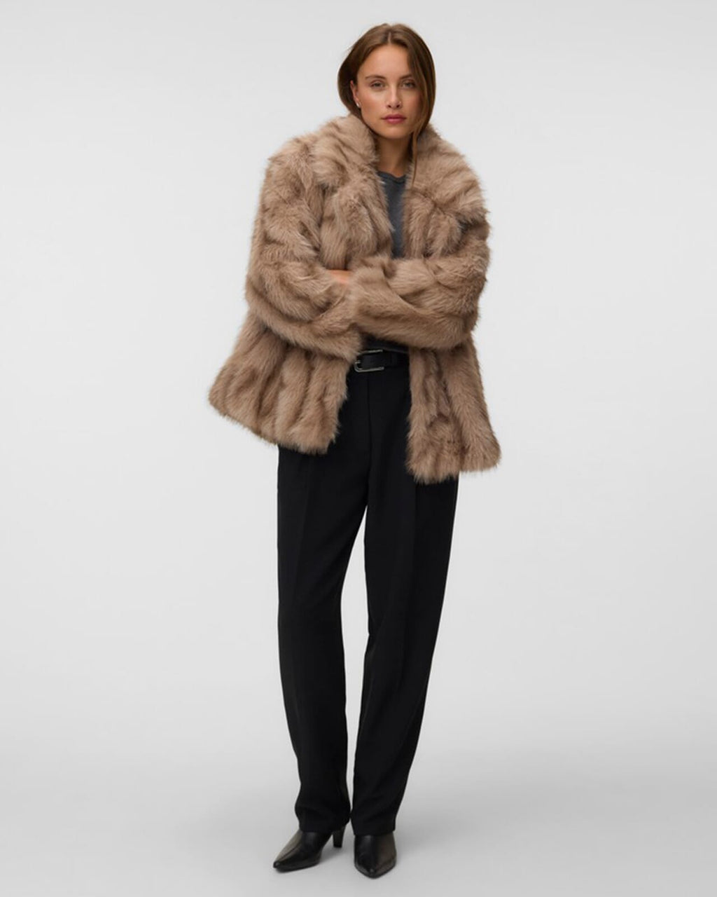 VERO MODA Jakke Emelia LS - Almondine LEO