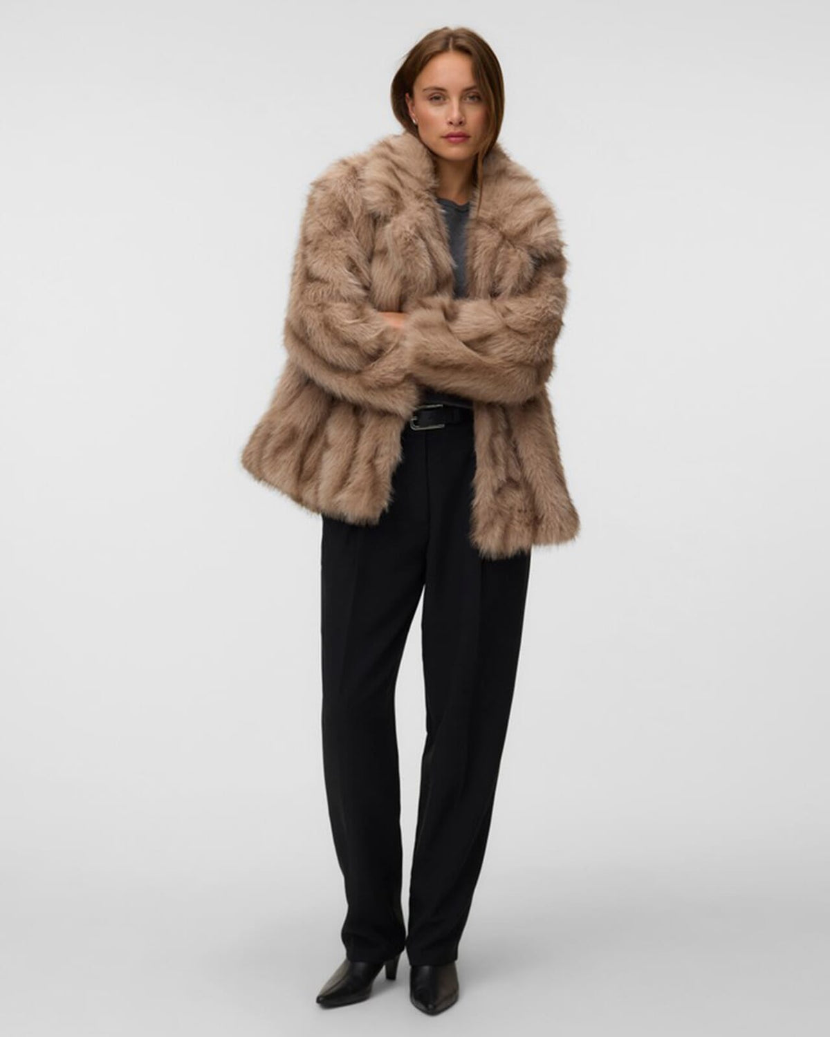 VERO MODA Jakke Emelia LS - Almondine LEO