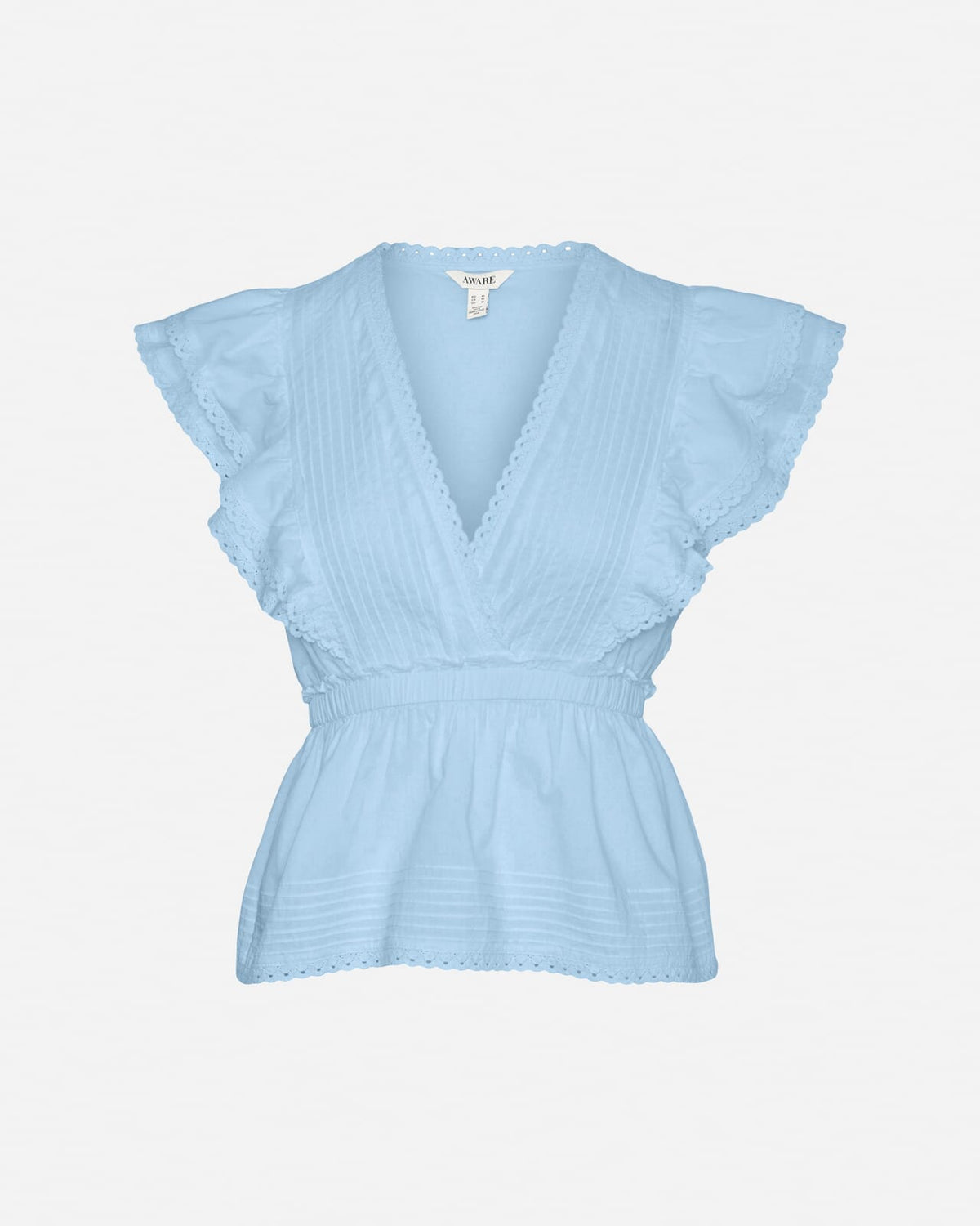 VERO MODA Topp Norden SL V-neck - Ice Water