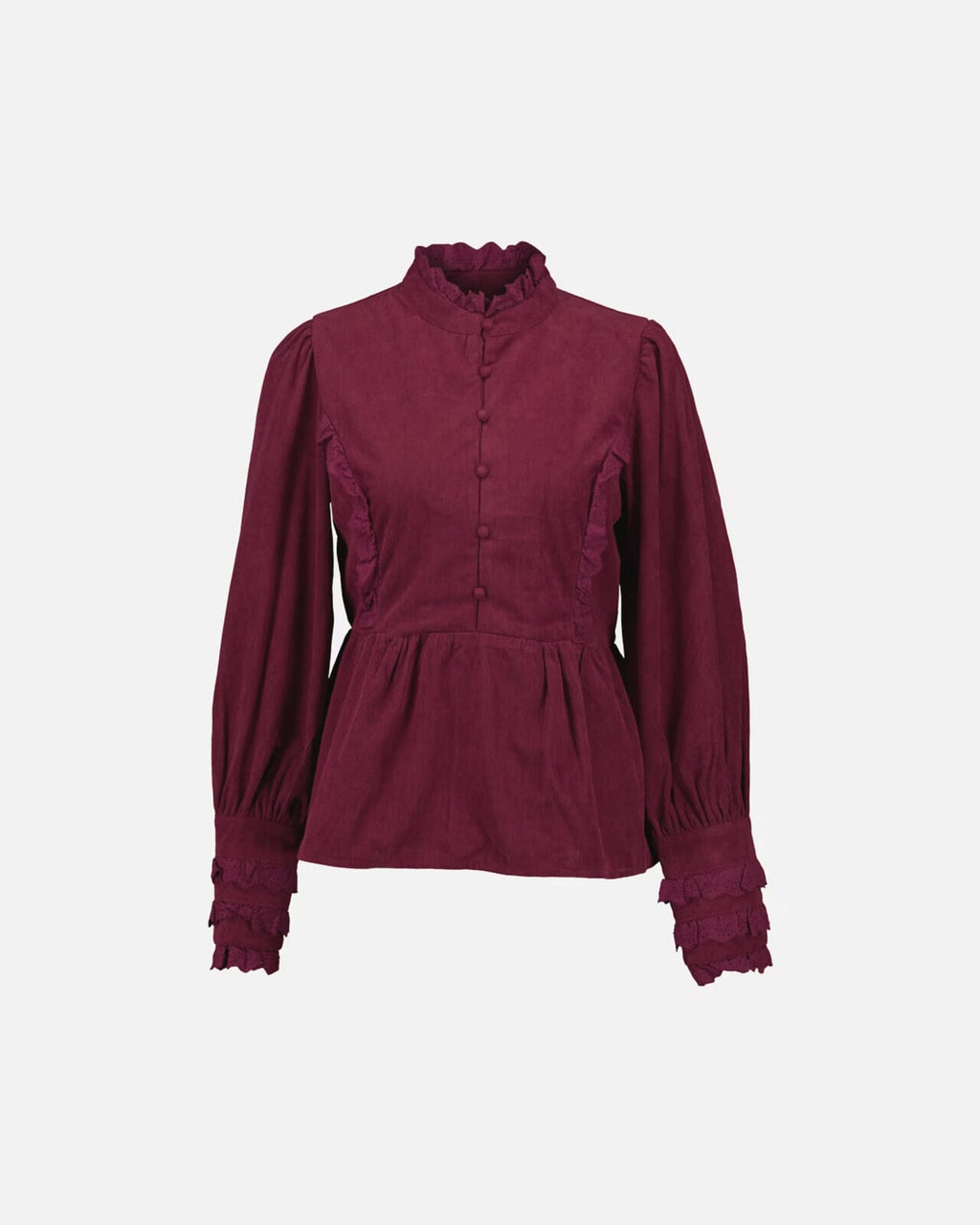 FLOYD Bluse Melissa Cord - Deep Cherry