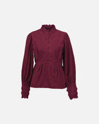 FLOYD Bluse Melissa Cord - Deep Cherry