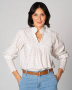 FLOYD Bluse Niki Flowery - Rose Petal