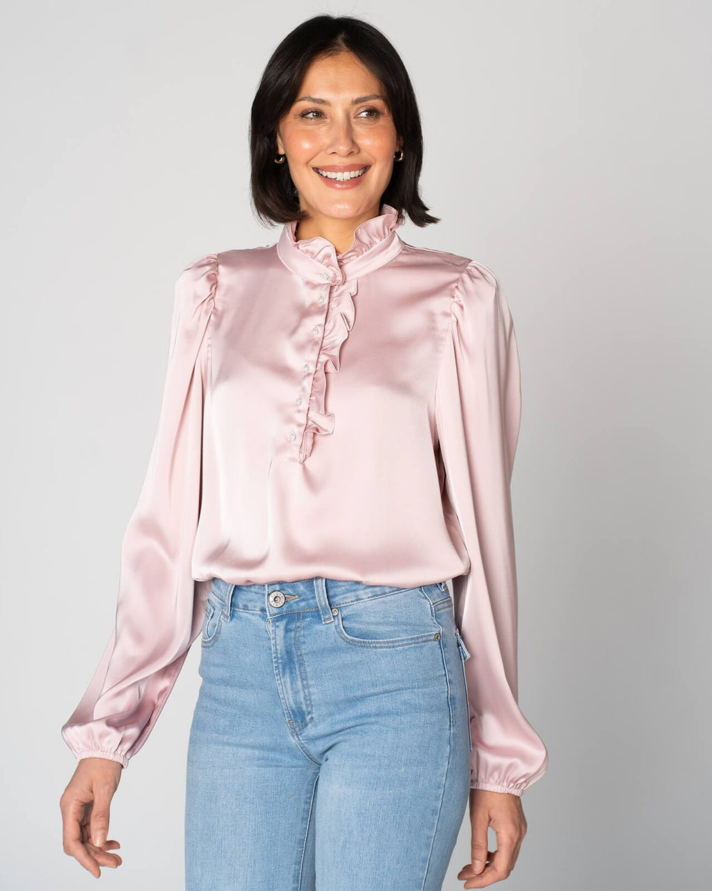 FLOYD Bluse Vanda Satin - Rose Petal