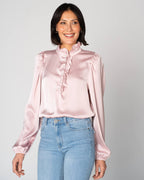 FLOYD Bluse Vanda Satin - Rose Petal
