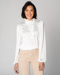 FLOYD Bluse Vanda Satin - Offwhite