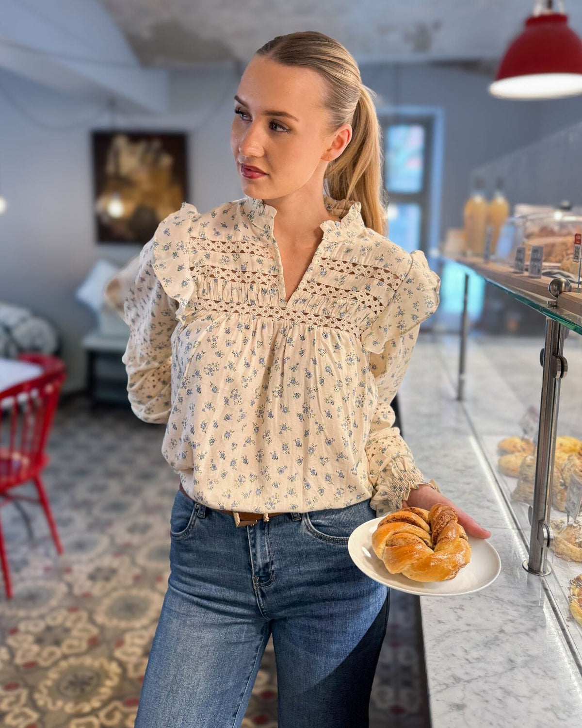 FLOYD Bluse Demi Mui - Blue