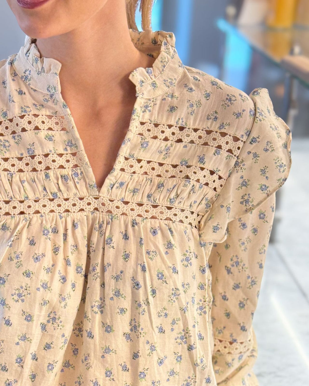 FLOYD Bluse Demi Mui - Blue