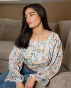 FLOYD Bluse Kimala Viola - Light Blue