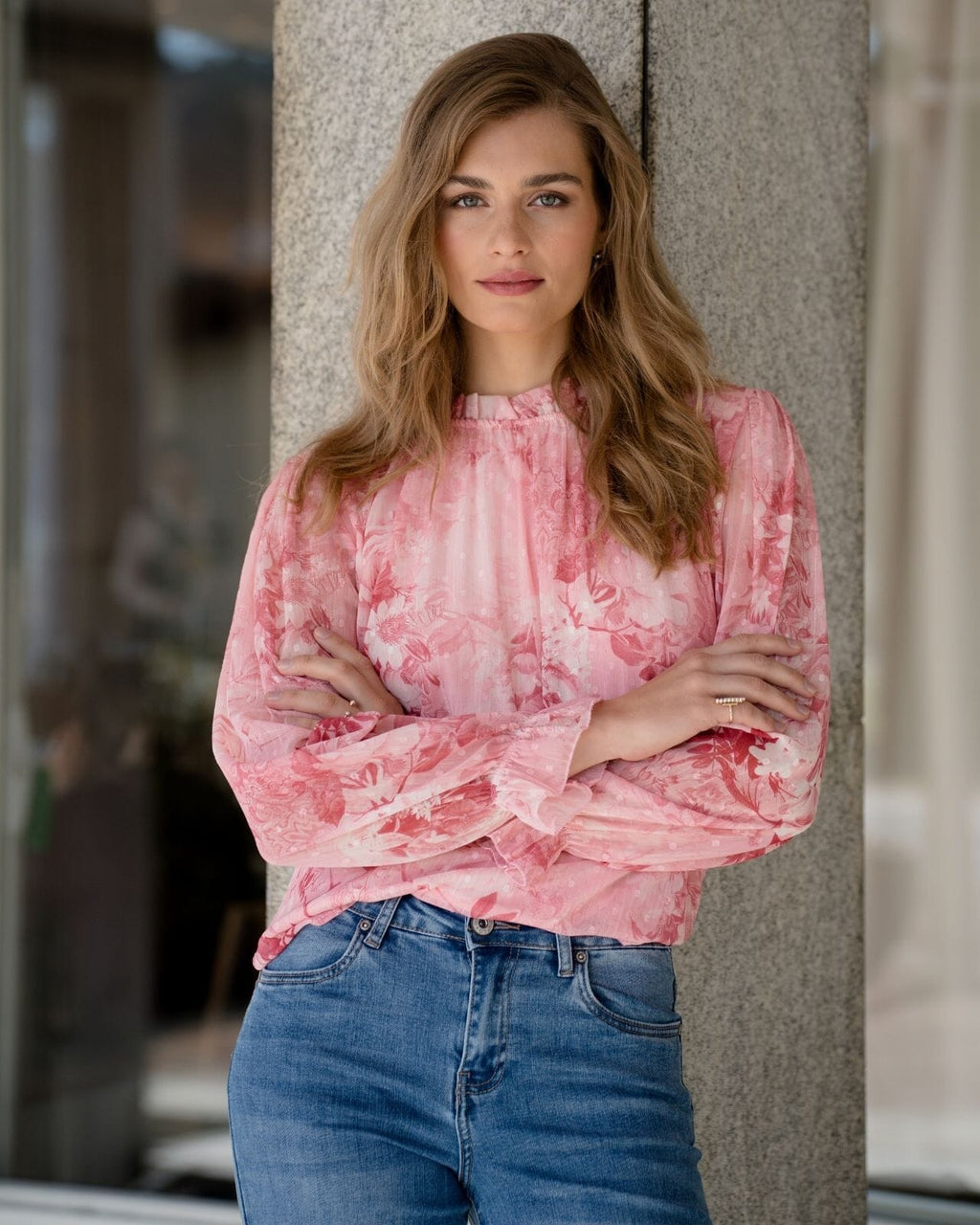 FLOYD Bluse Nerissa Lara - Rose Petal