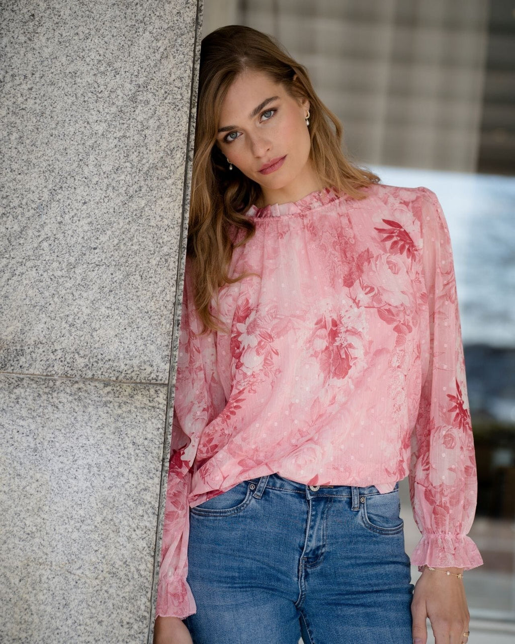 FLOYD Bluse Nerissa Lara - Rose Petal