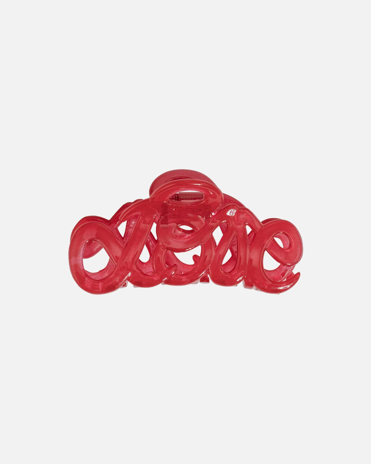 Bon Dep Hårklype Love 8cm - Lipstick Red