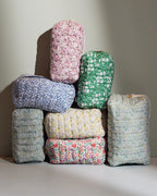Bon Dep essentials Toalettmappe Pouch XS Square Liberty fabrics - Feather Blue