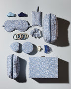 Bon Dep essentials Toalettmappe Pouch XS Square Liberty fabrics - Feather Blue