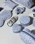 Bon Dep essentials Toalettmappe Pouch XS Square Liberty fabrics - Feather Blue