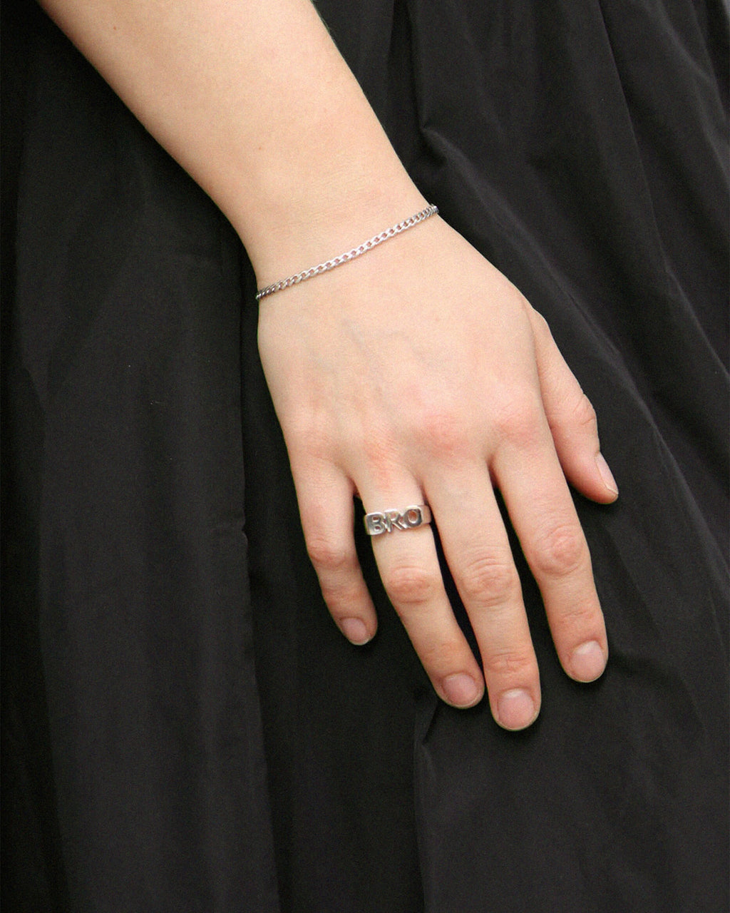Maria Black Ring Bro - Silver HP
