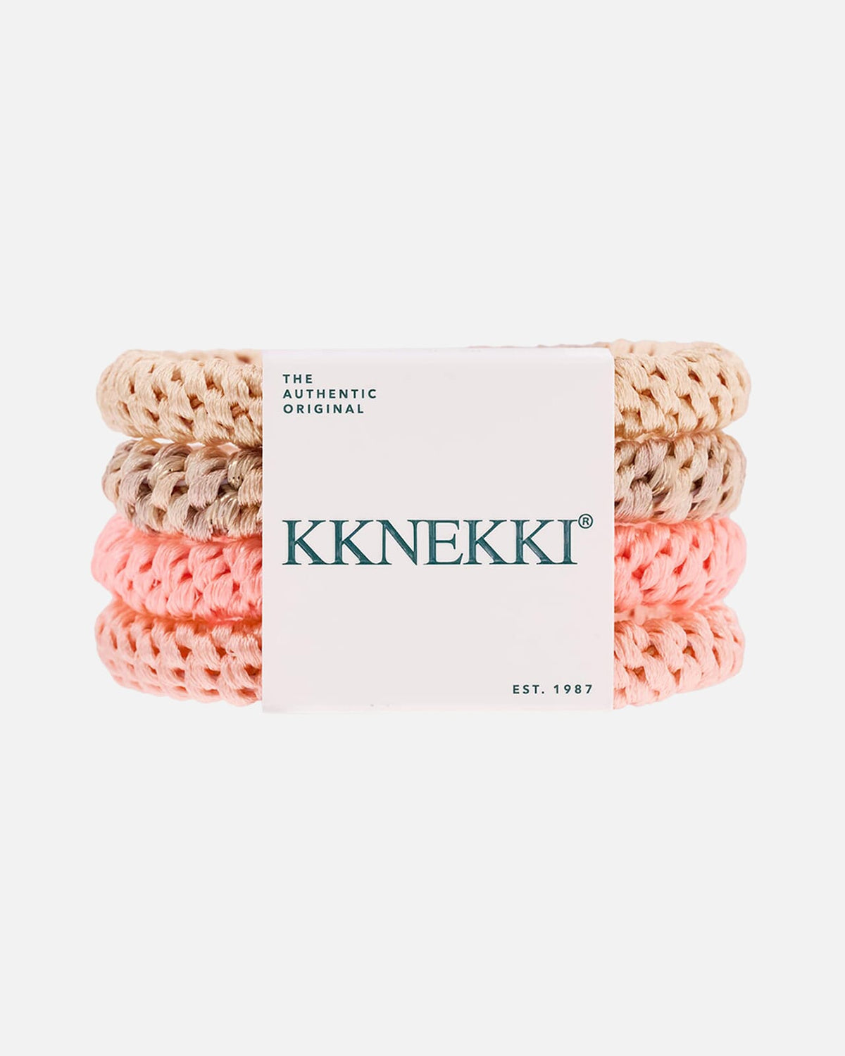 KKNEKKI by Bon Dep Hårstrikk Bundle 63 - 4 pk 31635 - Orange