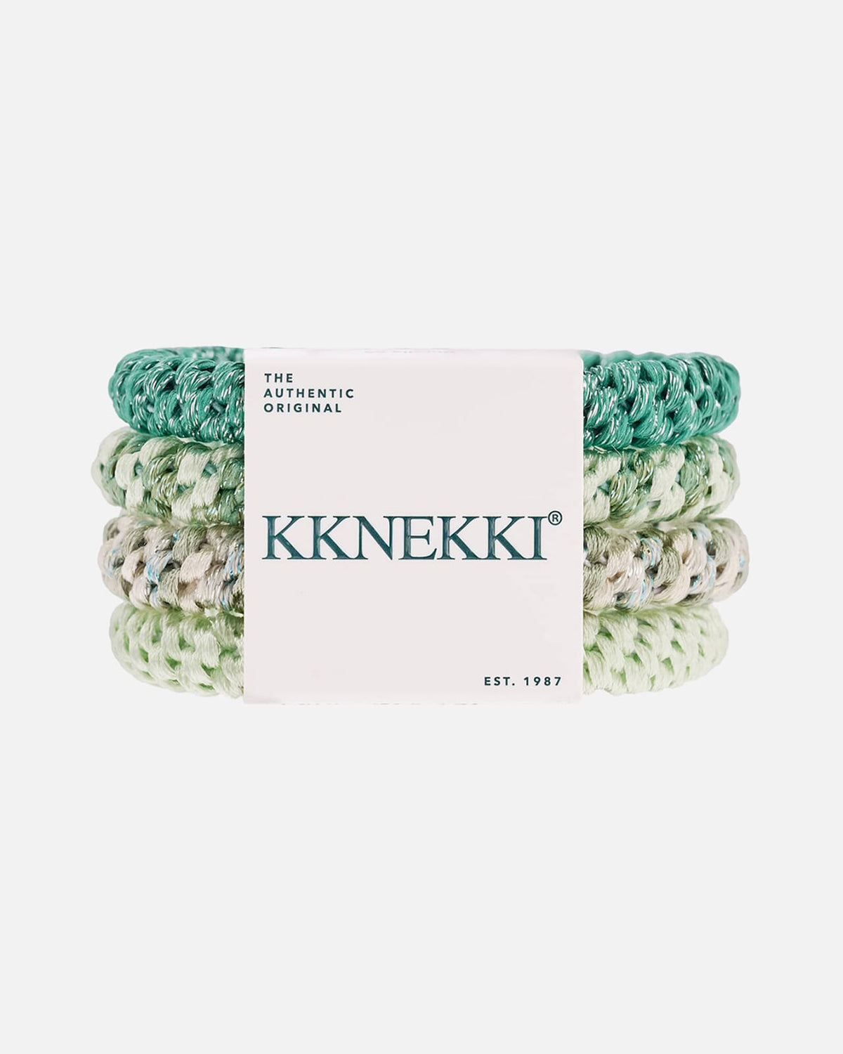 KKNEKKI by Bon Dep Hårstrikk Bundle 65 - 4 pk 31659 - Green