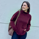 Strikkegenser Malou Rollneck