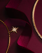 ORELIA Kjede Pave Starburst Torques Choker - Pale Gold