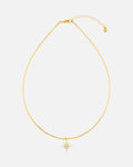 ORELIA Kjede Pave Starburst Torques Choker - Pale Gold
