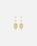 ORELIA Øredobber Stardust & Waterfall 3pk Earring Pack - Pale Gold