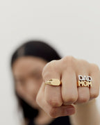 Maria Black Ring Dad - Silver HP