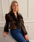 FLOYD Bluse Eira - Dark Brown