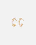 Emilia By Bon Dep Øredobber Chunky Small Hoops - Multi