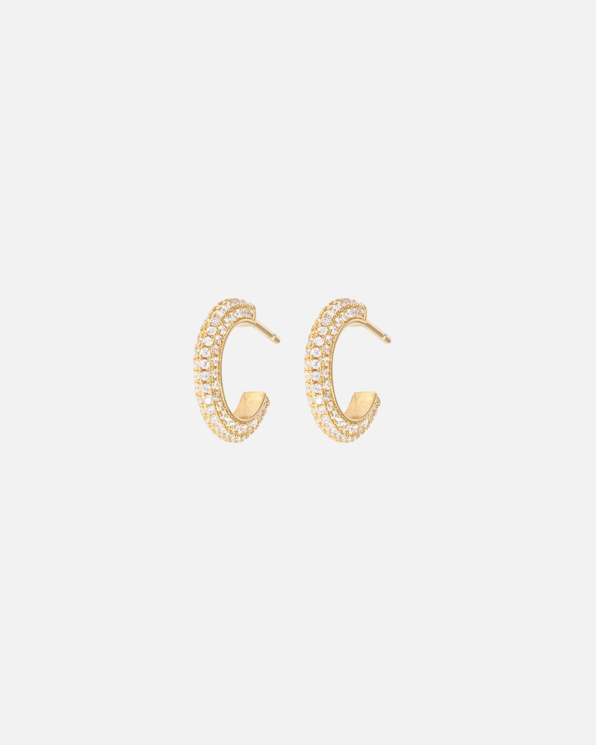 Emilia By Bon Dep Øredobber Chunky Small Hoops - Multi