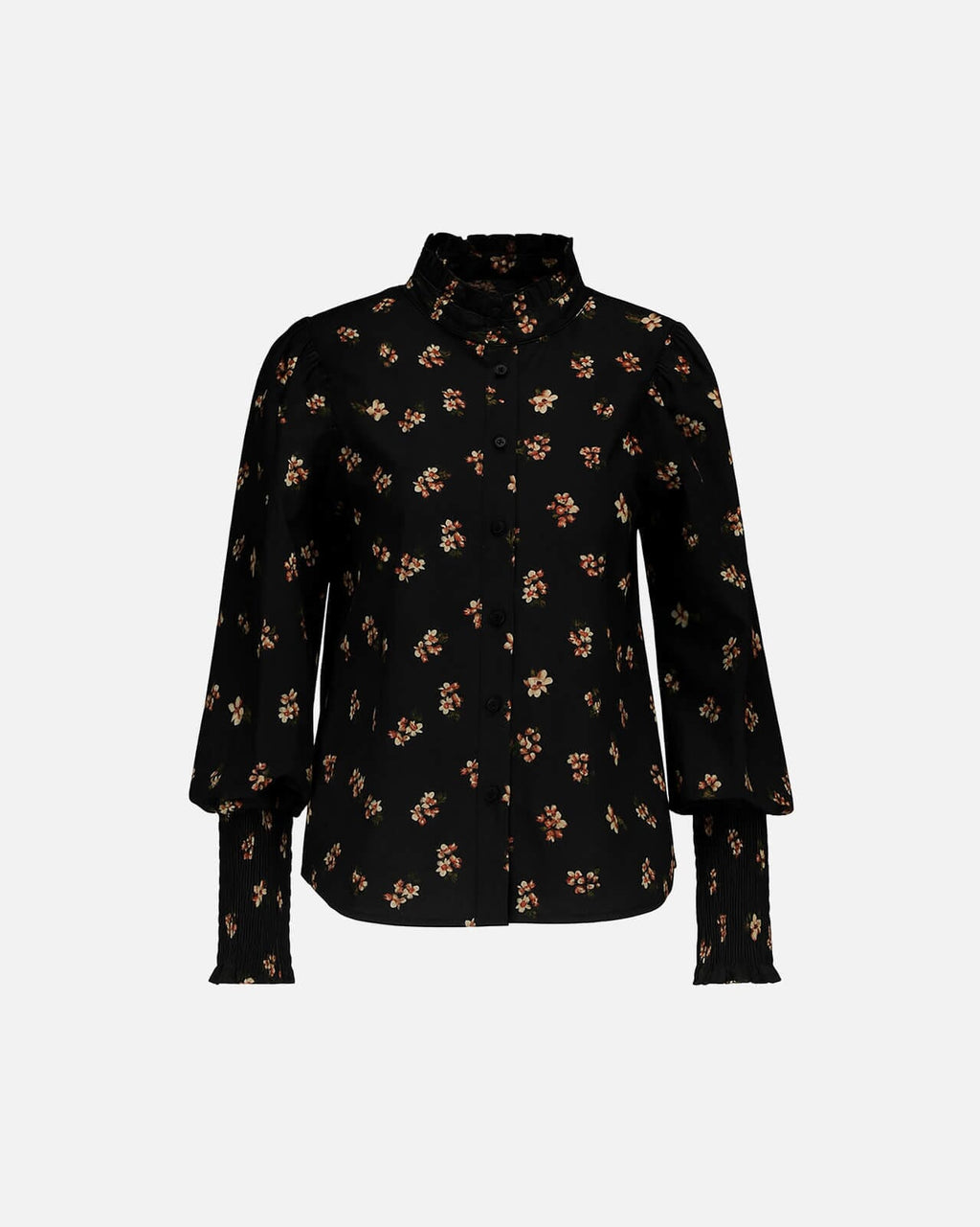 FLOYD Skjorte Falisa Appleflower - Black