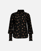 FLOYD Skjorte Falisa Appleflower - Black