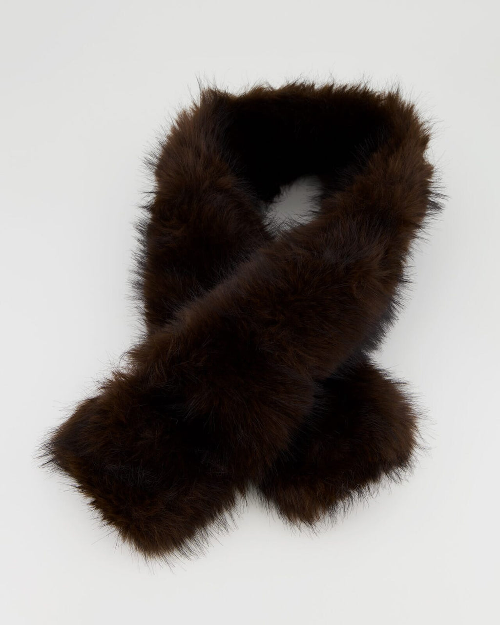 FLOYD Skjerf Faux Fur - Chocolate