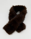 FLOYD Skjerf Faux Fur - Chocolate