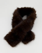FLOYD Skjerf Faux Fur - Chocolate