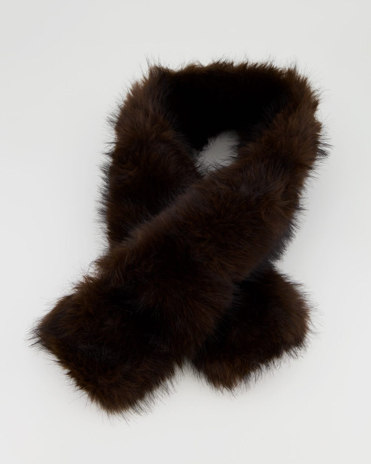 FLOYD Skjerf Faux Fur - Chocolate