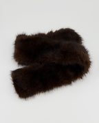 FLOYD Skjerf Faux Fur - Chocolate