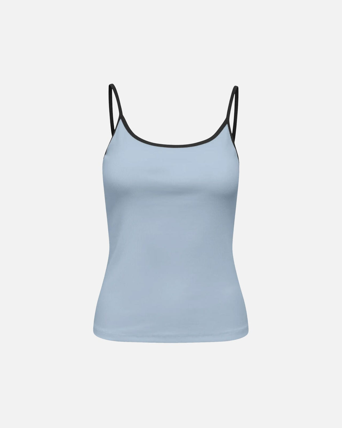 ONLY Singlet Fenja U-neck Strap - Cashmere Blue/ Black