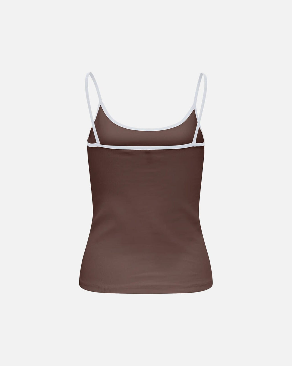 ONLY Singlet Fenja U-neck Strap - Chocolate Martini/ Bright White