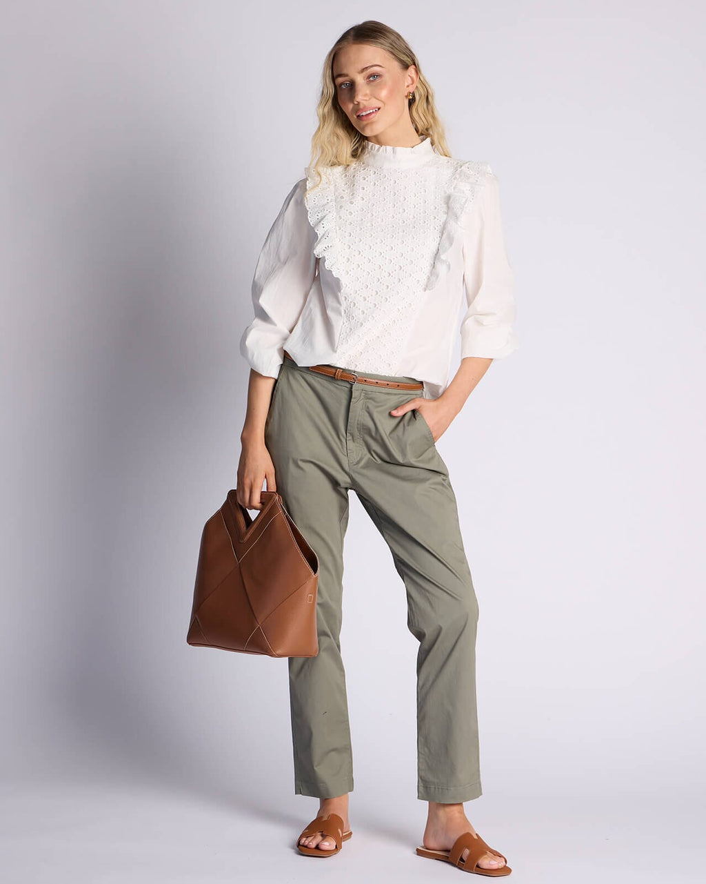 InWear Chinos Annalee Long Pant - Agave Green
