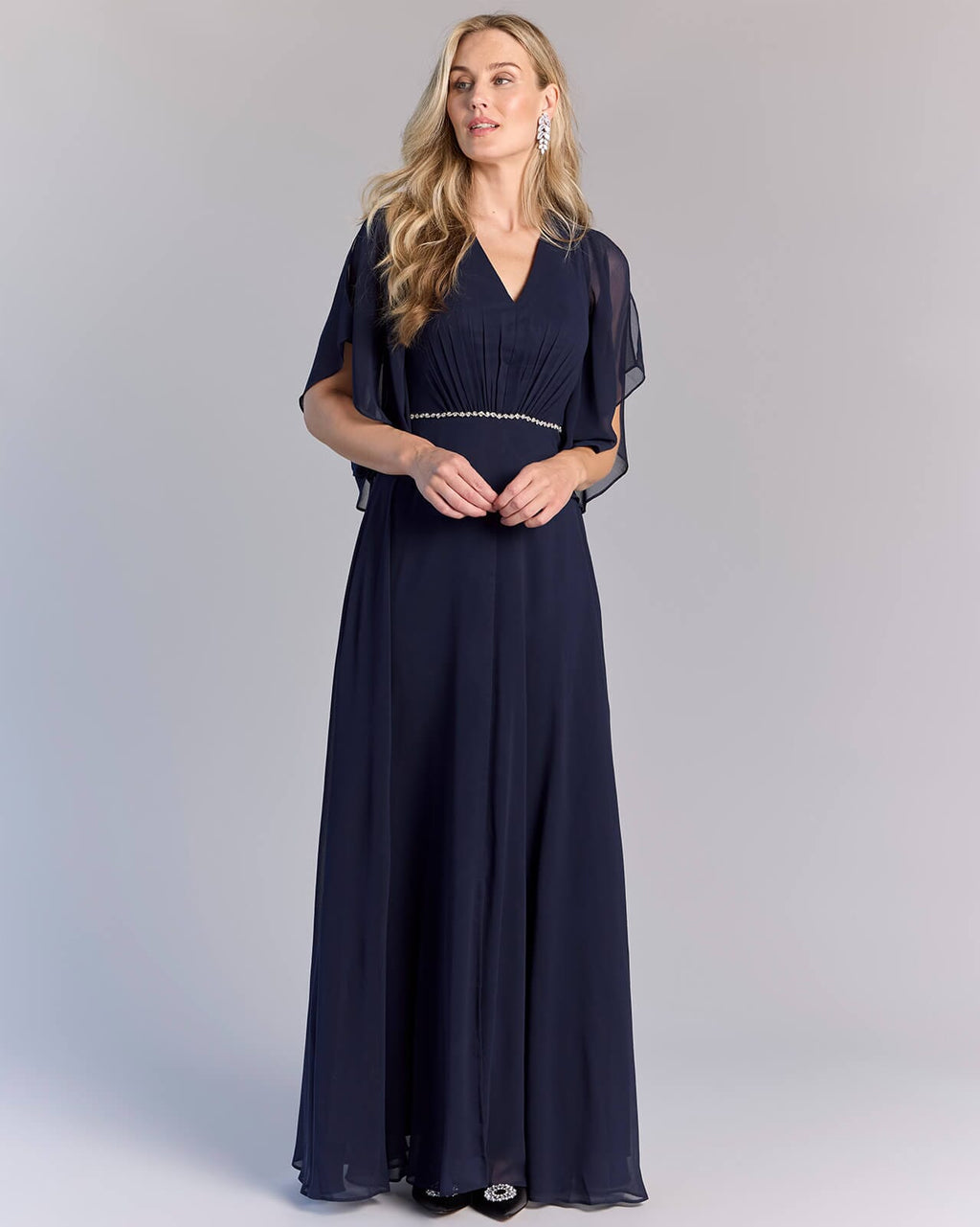 FLOYD Maxikjole Lyana Uni Long - Navy