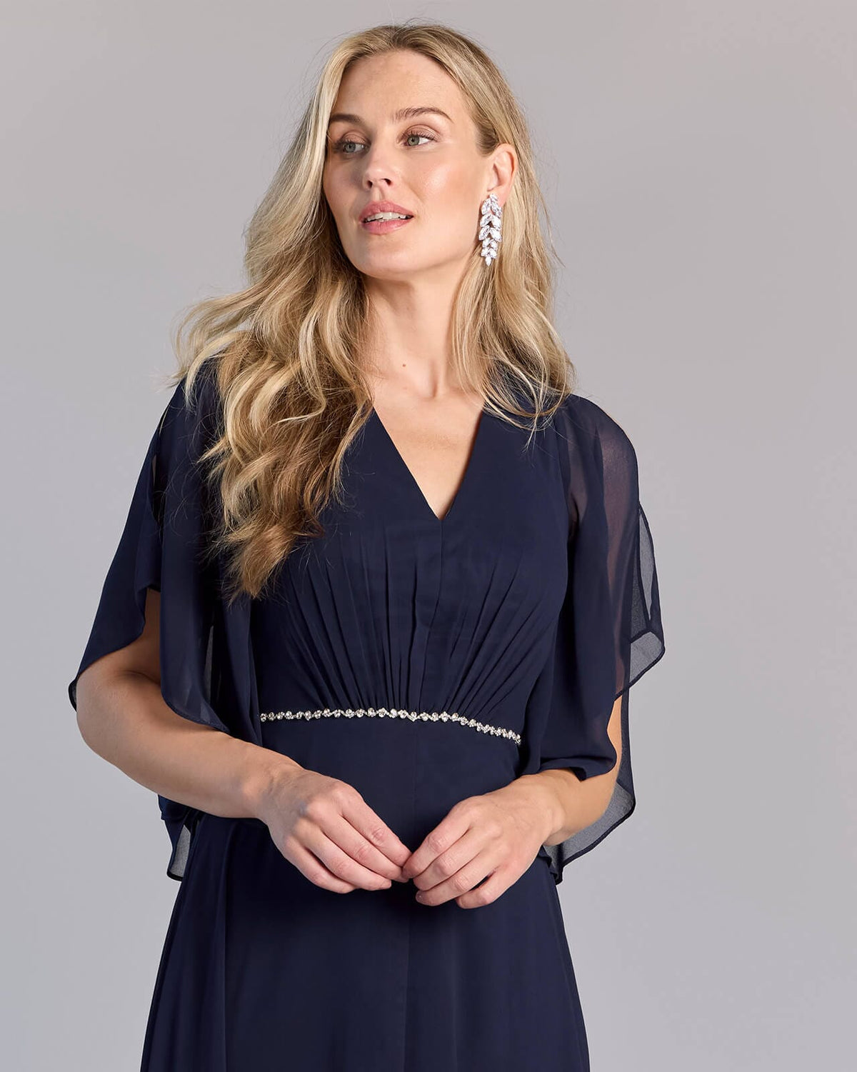 FLOYD Maxikjole Lyana Uni Long - Navy