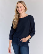 Fransa Topp Clia PU 14 - Navy Blazer