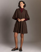 FLOYD Kjole Larina Babycord - Dark Brown