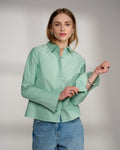 FLOYD Skjorte Cat Cotton - Light Green