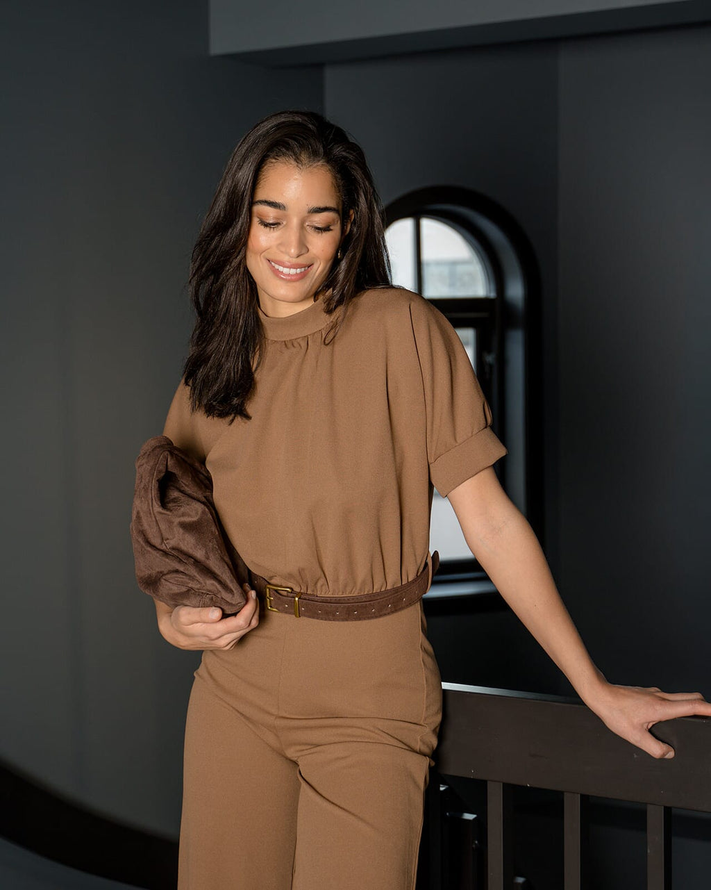 FLOYD Jumpsuit Calla Uni - Caramel