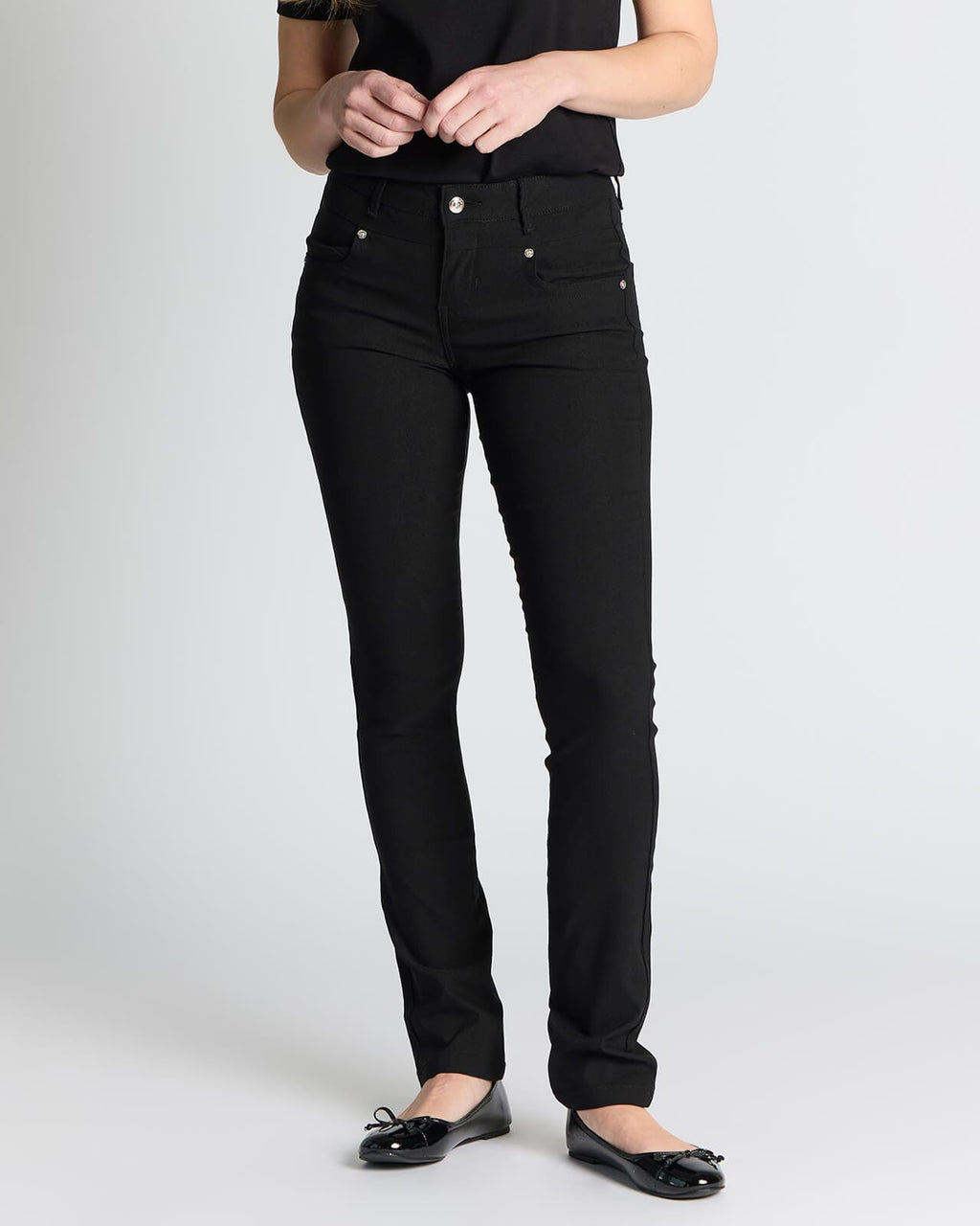 FLOYD Stretchbukse Alea 180A - Black