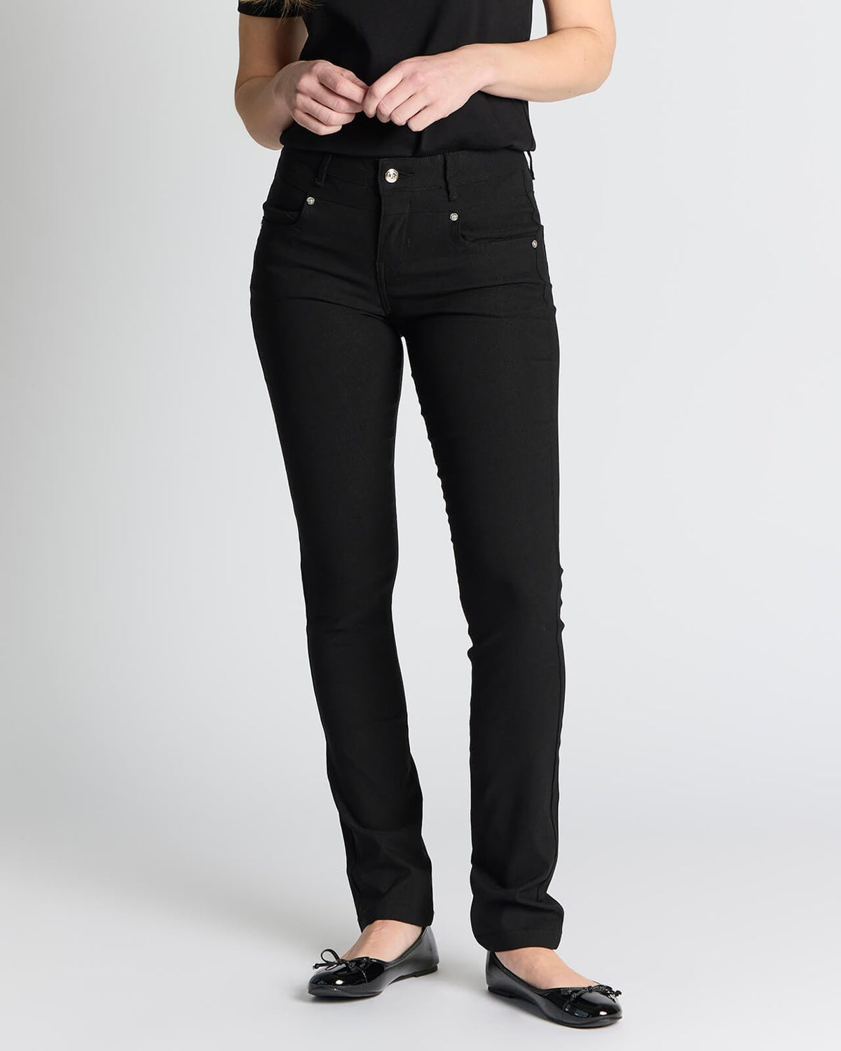 FLOYD Stretchbukse Alea 180A - Black