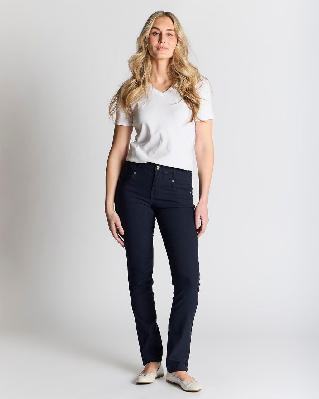 FLOYD Stretchbukse Alea 180A - Navy
