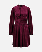 FLOYD Kjole Aliba Velour - Bordeaux